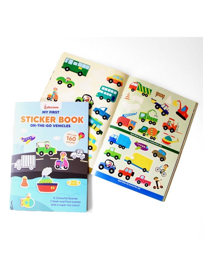 Shumee My First Sticker Book- Vehicle Themed (3+ Years) | 160+ Stickers | Excellent DIY Activity to Engage Kids | Long Lasting Stickers! | Non Toxic & Safe - Image 1