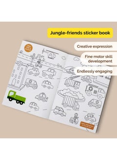 Shumee Shumee My First Sticker Book- Vehicle Themed (3+ Years) | 160+ Stickers | Excellent DIY Activity to Engage Kids | Long Lasting Stickers! | Non Toxic & Safe  - Image 4