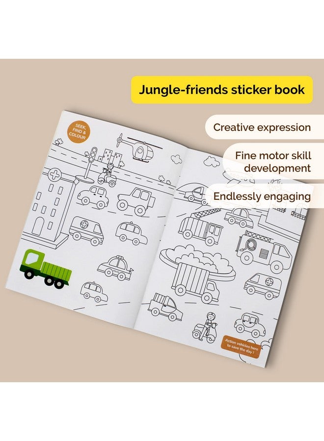 Shumee My First Sticker Book- Vehicle Themed (3+ Years) | 160+ Stickers | Excellent DIY Activity to Engage Kids | Long Lasting Stickers! | Non Toxic & Safe - Image 4