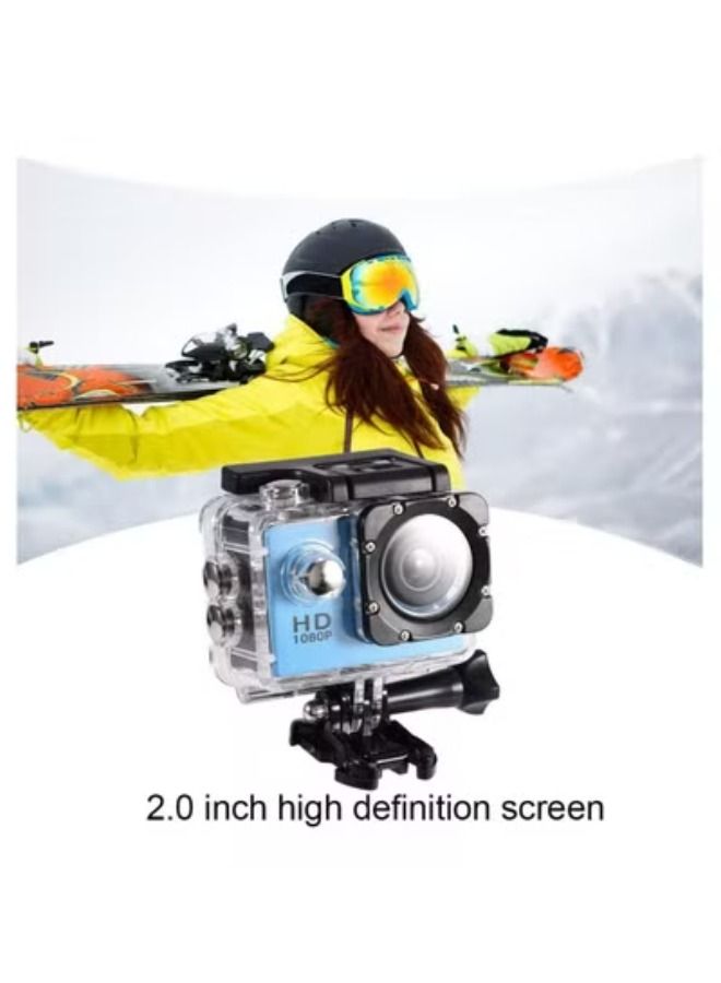 Generic Mini DV Sports Camera, Waterproof Outdoor Sport Action Camera 1080P HD Camcorder, 2 Inch High Definition Screen, 90 Degree Wide View Angle, Good For Cycling Hiking Swimming Skiing(Black)  - Image 4