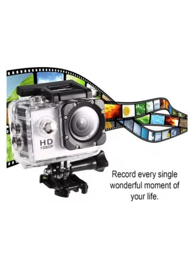 Generic Mini DV Sports Camera, Waterproof Outdoor Sport Action Camera 1080P HD Camcorder, 2 Inch High Definition Screen, 90 Degree Wide View Angle, Good For Cycling Hiking Swimming Skiing(Black)  - Image 2