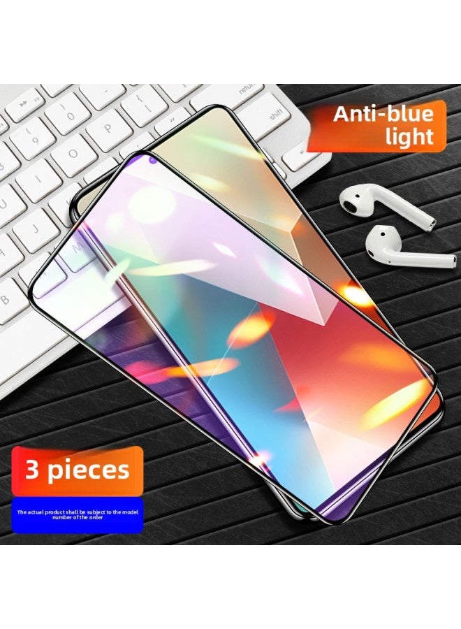 For Red Rice Note135G Tempered Film Redmi5g Full Screen For Xiaomi Noto13 All-inclusive Redminote HD-Colour:Redmi Note13 [thin Edge Full Coverage] 3 Pieces Of Blue Light √ 10 Times Explosion-proof, Free Artifact-Size:Redmi Other Models - Image 1