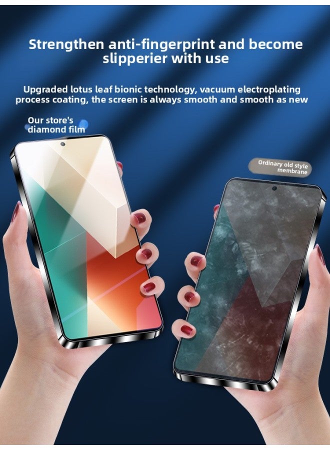 For Red Rice Note135G Tempered Film Redmi5g Full Screen For Xiaomi Noto13 All-inclusive Redminote HD-Colour:Redmi Note13 [thin Edge Full Coverage] 3 Pieces Of Blue Light √ 10 Times Explosion-proof, Free Artifact-Size:Redmi Other Models - Image 4