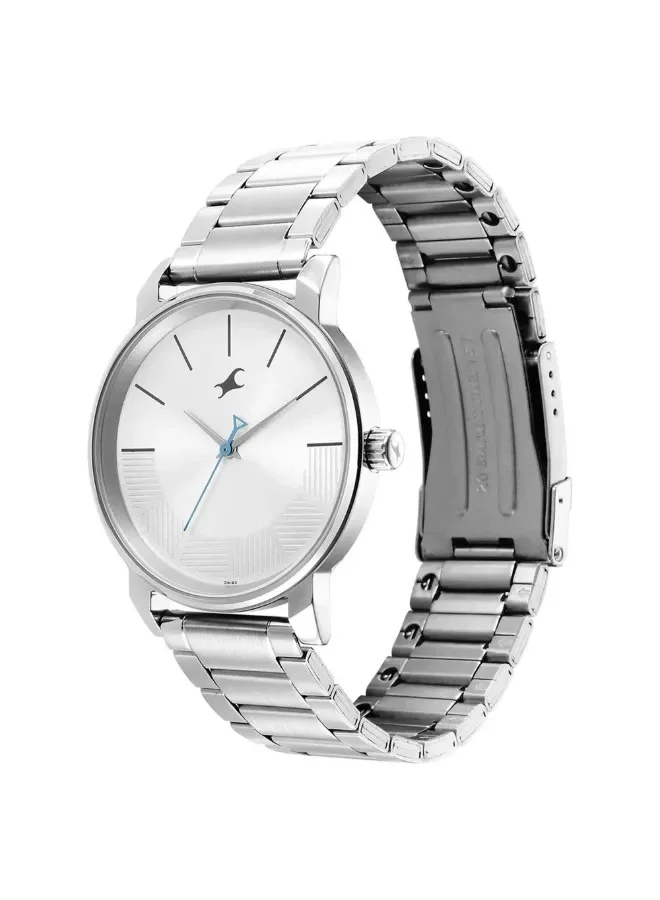 fastrack Fastrack Stunners Quartz Analog Watch for Guys With Silver Dial Metal Strap