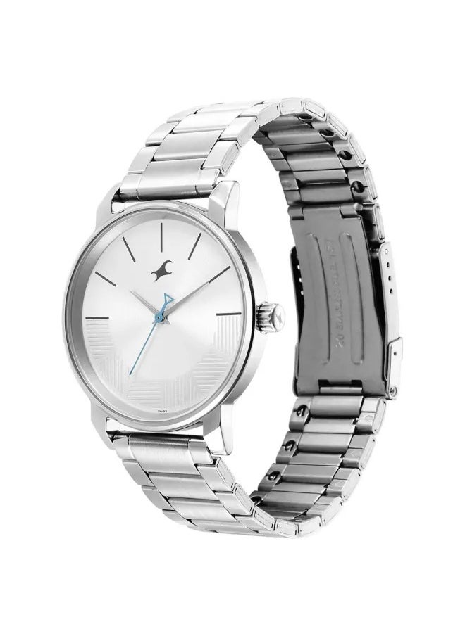 fastrack - Fastrack Stunners Quartz Analog Watch for Guys With Silver Dial Metal Strap - Image 1