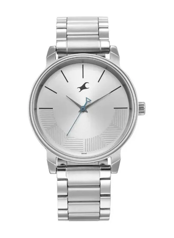 فاستراك Fastrack Stunners Quartz Analog Watch for Guys With Silver Dial Metal Strap