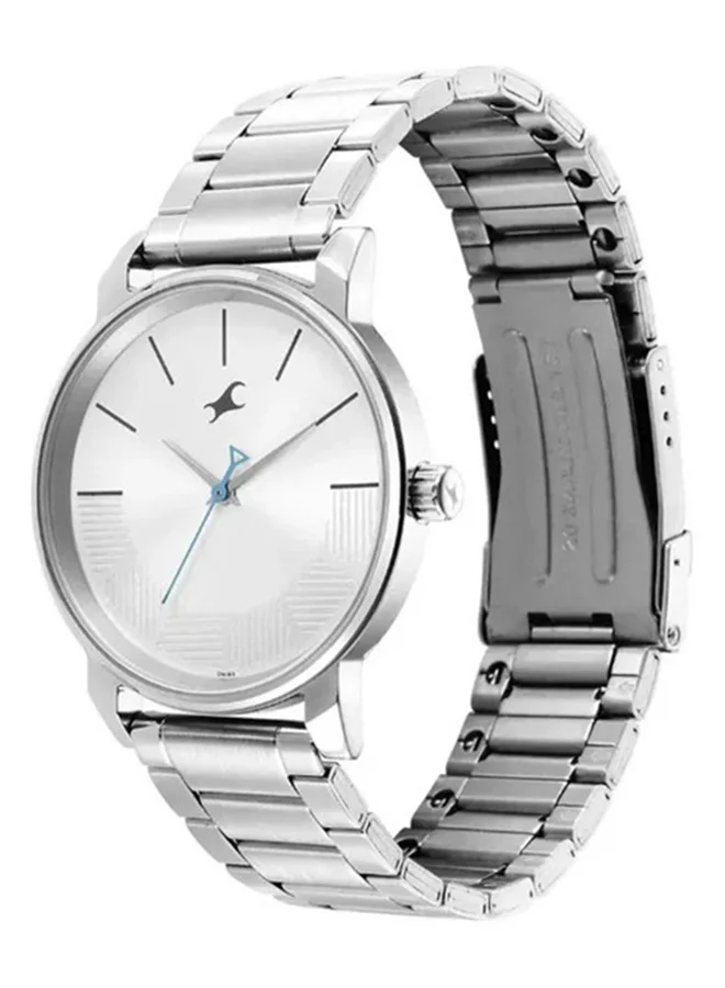 fastrack Fastrack Stunners Quartz Analog Watch for Guys With Silver Dial Metal Strap