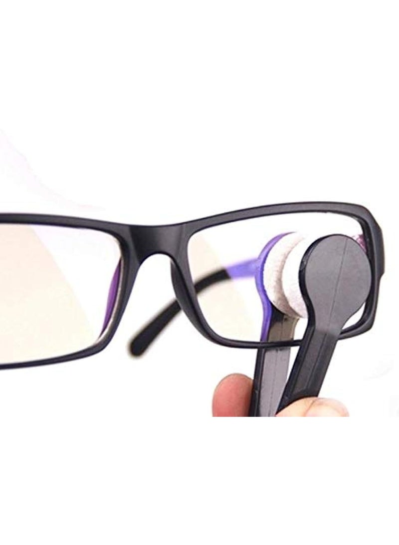 Mini Eyeglass Cleaning Brush - Portable Lens Cleaner with Soft Microfiber Cloth and Hanging Clip - Sunglasses and Prescription Eyeglass Polishing and Cleaning Tools to Prevent Scratch - Professional Kit for Delicate Lens and Glass Care in Attractive and Fashionable Colors - 1 Piece - Image 1