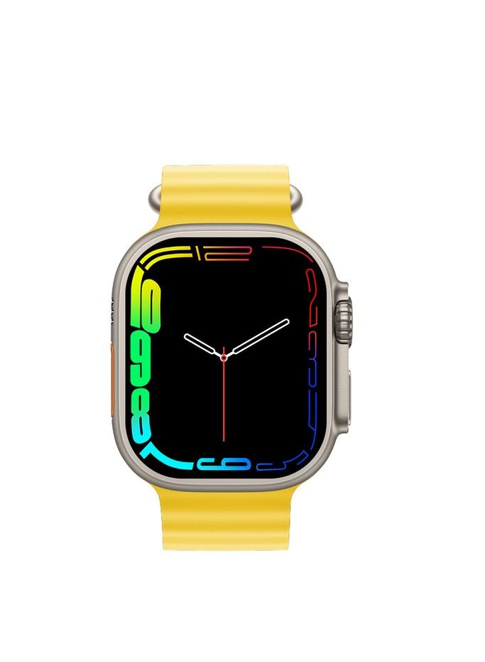 AROAQ 220.0 mAh T900 Ultra Wireless Charging New Features Super Fast Latest Smart Watch Yellow - Image 1