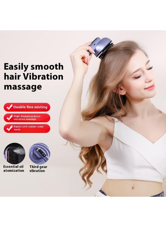 كيلا جهاز تدليك الشعر، فرشاة شعر ذكية محمولة لفروة الرأس، مشط تدليك فروة الرأس الكهربائي متعدد الوظائف 3 في 1، جهاز تدليك الرأس - Image 2