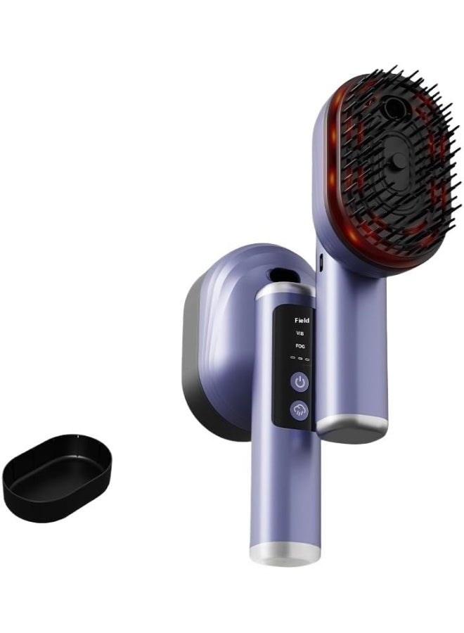 كيلا جهاز تدليك الشعر، فرشاة شعر ذكية محمولة لفروة الرأس، مشط تدليك فروة الرأس الكهربائي متعدد الوظائف 3 في 1، جهاز تدليك الرأس - Image 1