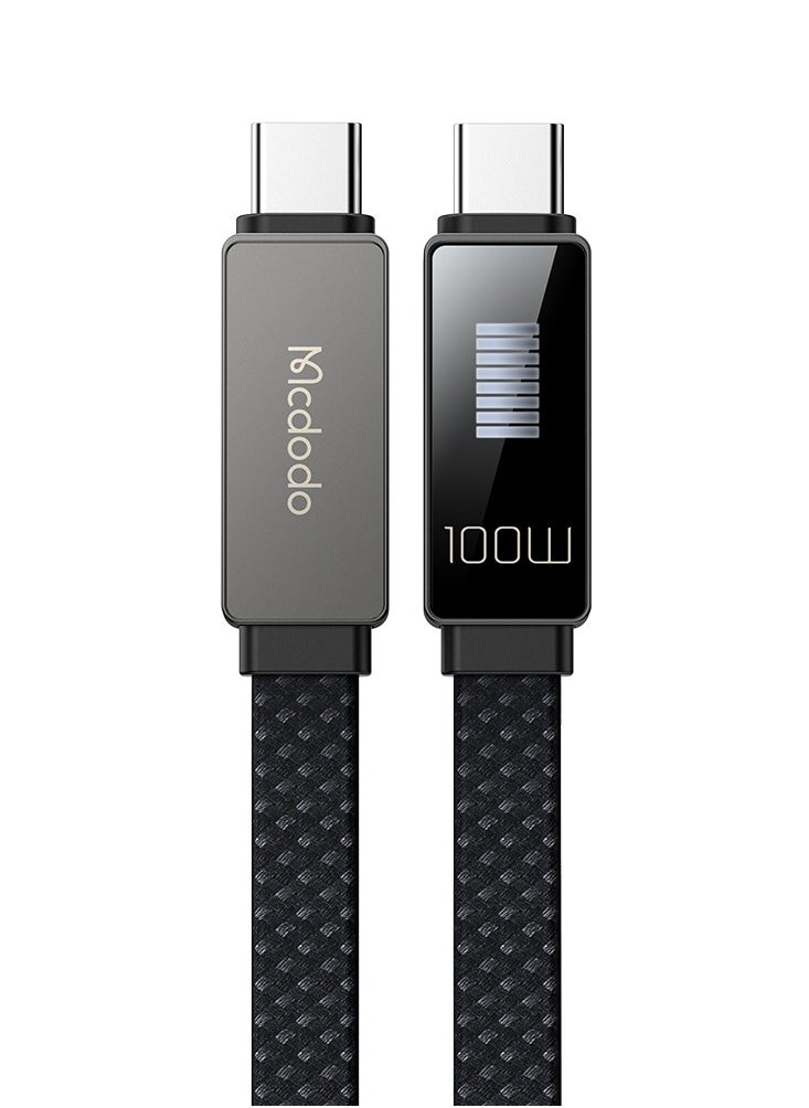 مكدودو كيبل شحن سريع تايب سي PD100W بشاشة مضيئة  - Image 1