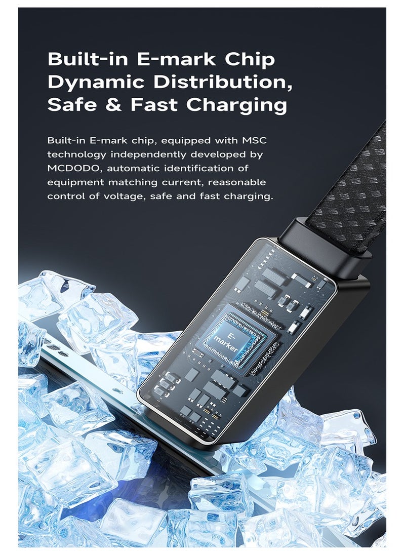 مكدودو كيبل شحن سريع تايب سي PD100W بشاشة مضيئة  - Image 3