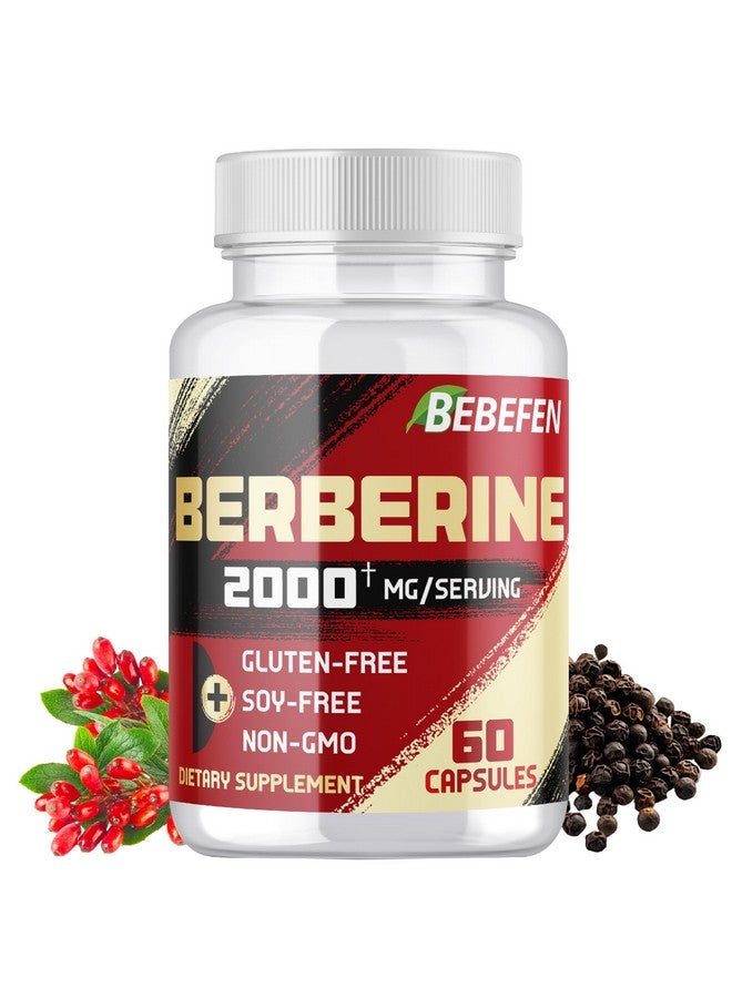 BEBEFEN مكمل بيبيفين هيدروكلوريد البربرين 2000 ملغ - يدعم جهاز المناعة وصحة القلب والأوعية الدموية - خالي من الكائنات المعدلة وراثيًا | خالي من الجلوتين - Image 1