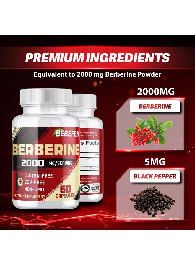 BEBEFEN مكمل بيبيفين هيدروكلوريد البربرين 2000 ملغ - يدعم جهاز المناعة وصحة القلب والأوعية الدموية - خالي من الكائنات المعدلة وراثيًا | خالي من الجلوتين - Image 4