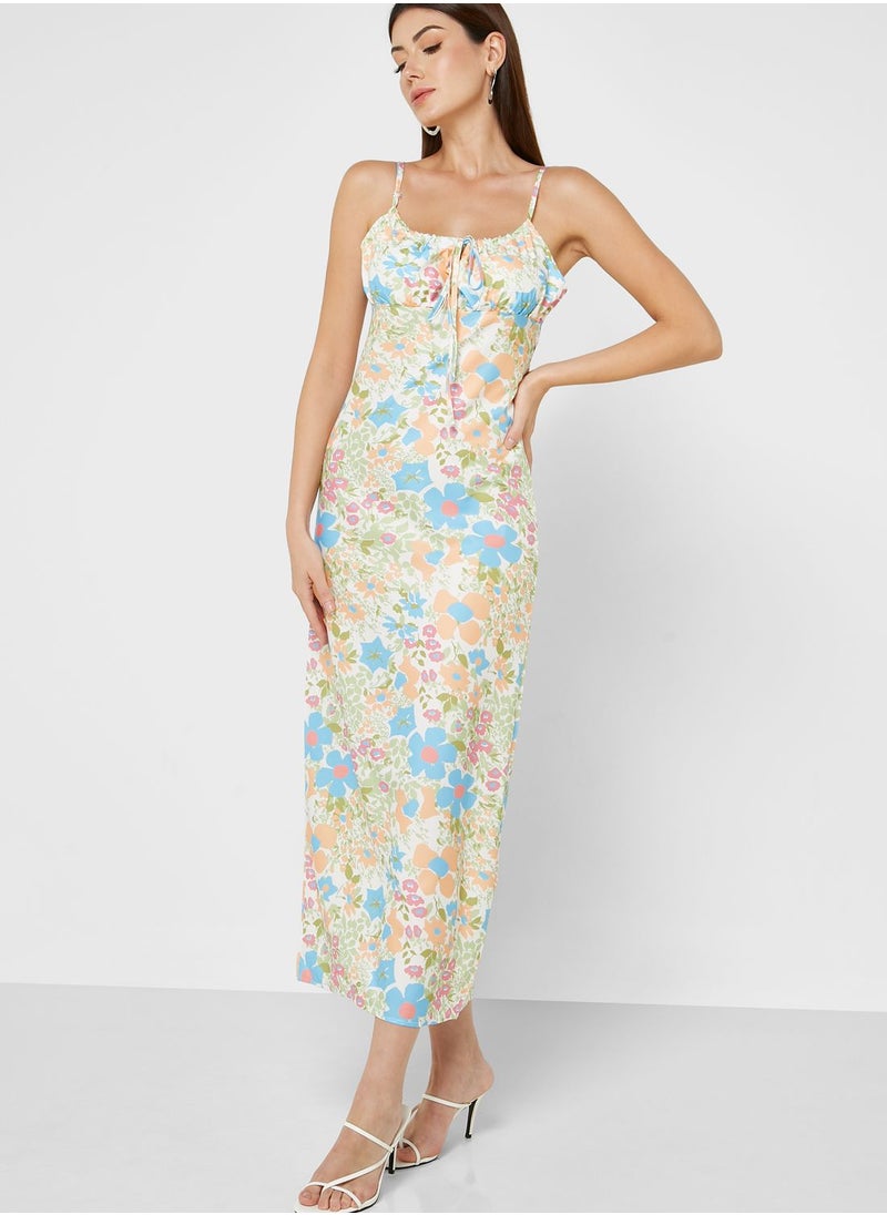 ELLA - Strappy Printed Dress - Image 1