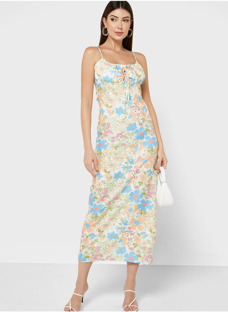 ELLA - Strappy Printed Dress - Image 1