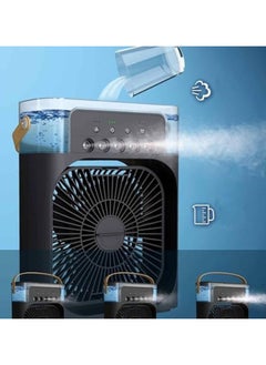 DubaiGallery Portable Air Conditioner Fan,900ML Personal Air Conditioner with Ice Tray,5in1 Timming Evaporative Air Cooler,Cooling Fan with 7 Colors Light, 5 Sprays,3 Speeds,Ac Fan for Small Room,Office,Car,Camp  - Image 4