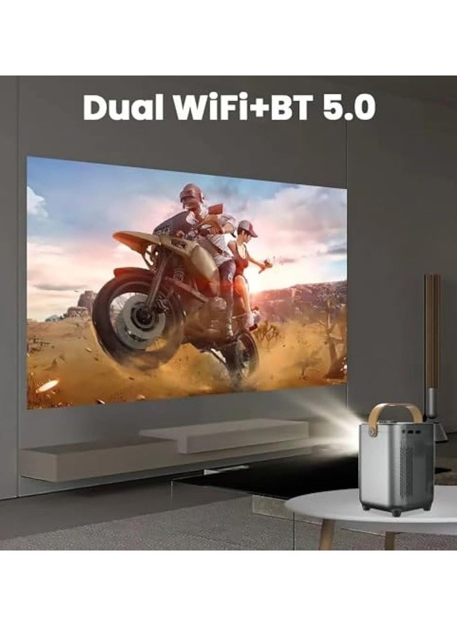 1280P 5G WiFi Bluetooth Portable Projector with Stereo Sound Office HD Mini Pro Home Theater Movie Projector