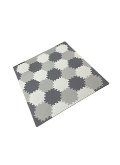 Bumble & Bird Baby Play Mat Motor Skills Educational Mat Non Toxic Eva Foam  23 Pcs Grey & Cream  - Image 2