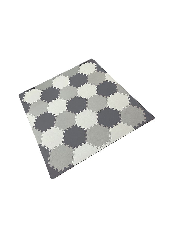 Bumble & Bird Baby Play Mat Motor Skills Educational Mat Non Toxic Eva Foam  23 Pcs Grey & Cream  - Image 2