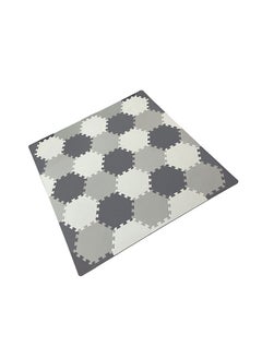 Bumble & Bird Baby Play Mat Motor Skills Educational Mat Non Toxic Eva Foam  23 Pcs Grey & Cream  - Image 2