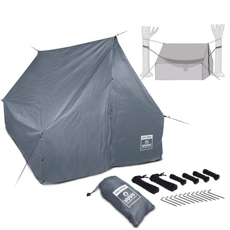 Oak Creek Outdoor Supply Oak Creek Advanced Hammock Rain Fly 110 Inch Multipurpose Rainfly for Hammocks Provides Protection from The Elements Lightweight Waterproof Tarp Works with Any Camping Hammock 