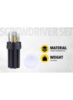 Stanley STANLEY STHT60573-8B 8 Pcs Screwdriver Set - Yellow & Black  - Image 3