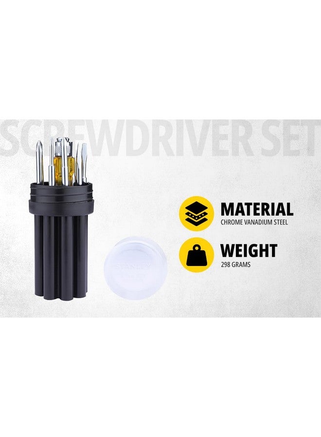 Stanley STANLEY STHT60573-8B 8 Pcs Screwdriver Set - Yellow & Black - Image 3