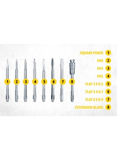Stanley STANLEY STHT60573-8B 8 Pcs Screwdriver Set - Yellow & Black  - Image 4