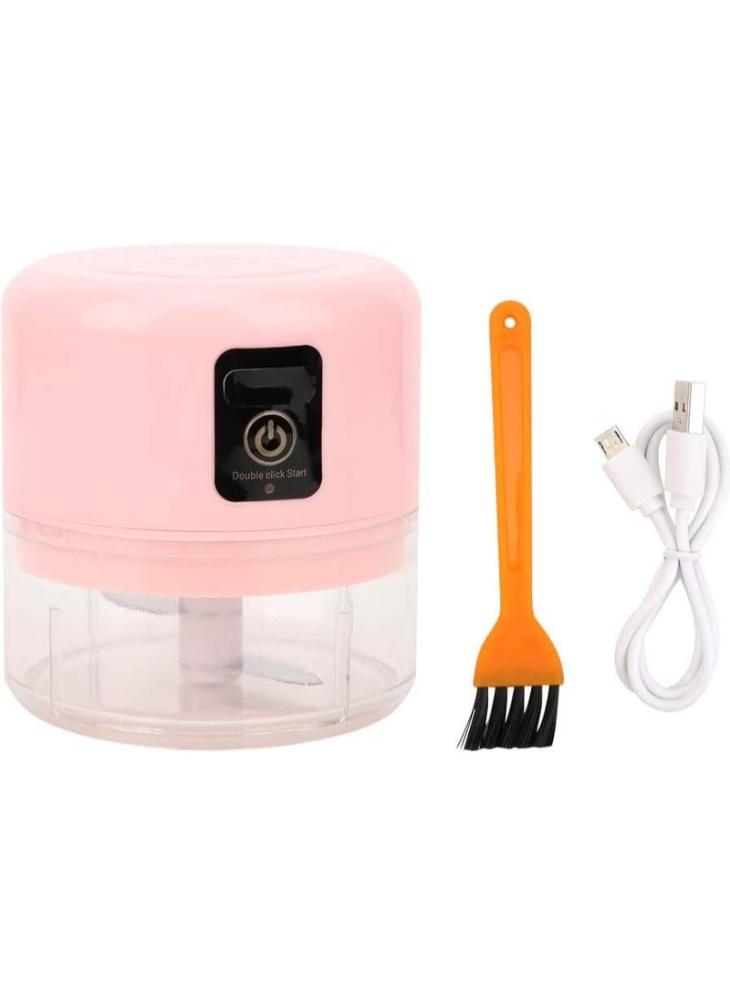 Mini Food Processor, USB Rechargeable Electric Garlic Press Chopper Electric Nut Chopper Food Grinder for Vegetables Meat Fruits Nuts Onion Chili - Image 4