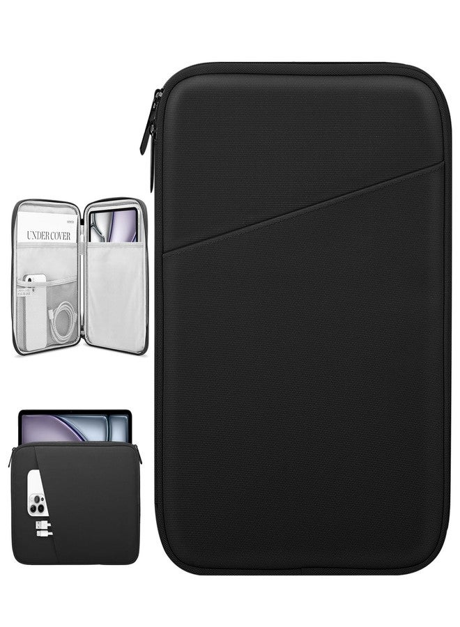 Dadanism 9-11 Inch Tablet Case Pouch for iPad Air 11 Inch 2024, iPad 9/8/7th Gen 10.2, iPad Pro 11 M4 M2 2024-2018, iPad Air 5/4 10.9, iPad 10th Gen 10.9, Galaxy Tab A8/A9+/S9 FE, Black - Image 1