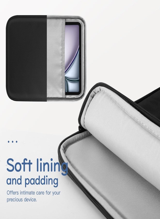 Dadanism 9-11 Inch Tablet Case Pouch for iPad Air 11 Inch 2024, iPad 9/8/7th Gen 10.2, iPad Pro 11 M4 M2 2024-2018, iPad Air 5/4 10.9, iPad 10th Gen 10.9, Galaxy Tab A8/A9+/S9 FE, Black - Image 5