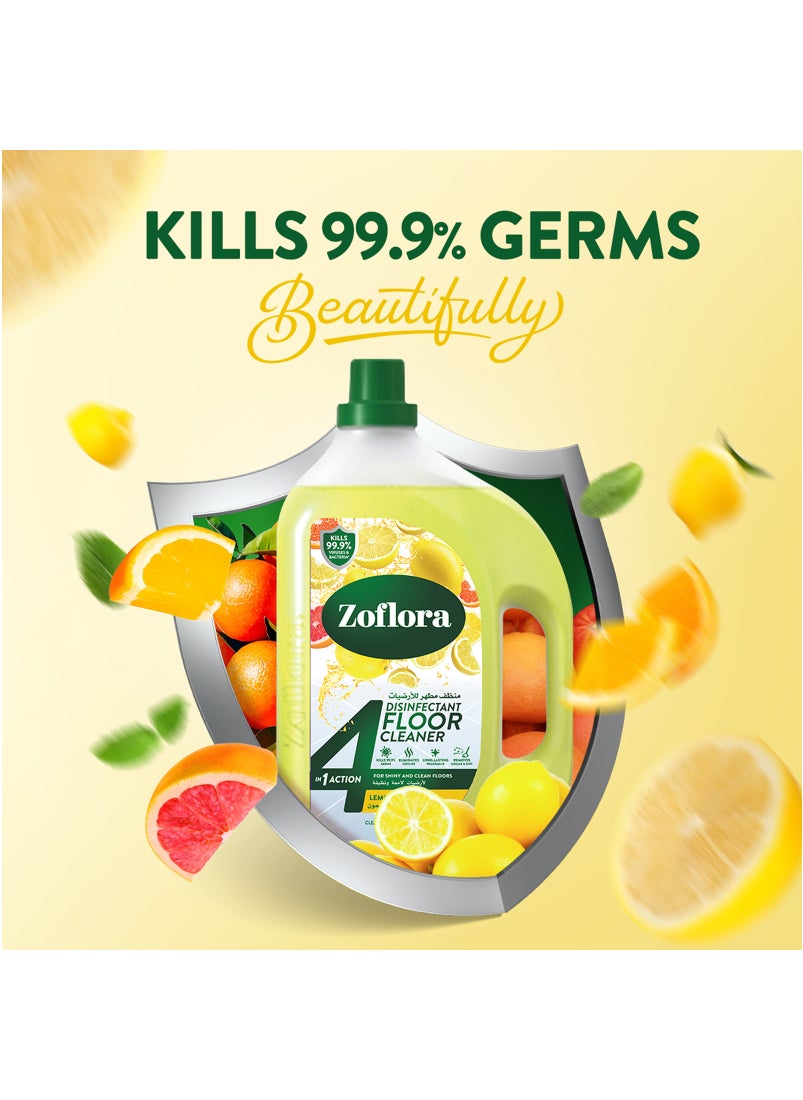 Zoflora 4 In 1 Disinfectant Floor Cleaner Lemon ZIng 3L  - Image 2