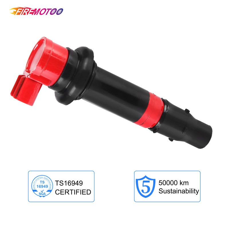 FIREMOTOO Pack of 4 Ignition Coil Pack Compatible with Yamaha 2003-2007 YZF-R6 2006-2009 YZF-R6S 2002-2006 YZF-R1 2006-2014 FZ1 2009-2016 Vmax 1700 2015 FZS1 2003-2007 R6 F6T558 2C0-82310-00-00 Red - Image 5