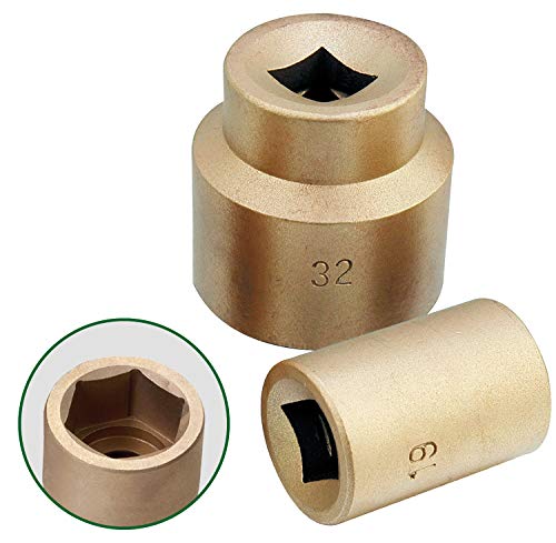 CS Unitec | Non-Sparking & Non-Magnetic Aluminum Bronze Impact Socket Set | 1-5/8 inch 6 Point Socket, 3/4 inch Drive - Image 1
