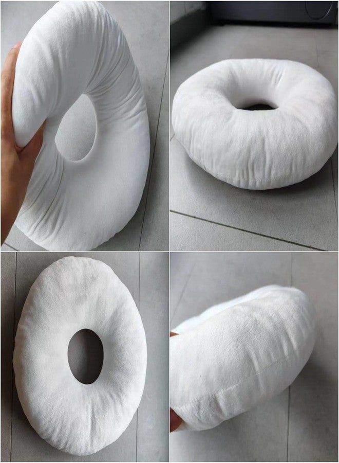 Sanseenia Donut Pillow, Ear Piercing Pillow for Side Sleepers, Face Down Pillow, Small Donut Pillow with Ear Hole, Ear Relief for Ear Pressure and Pain, Ideal for Headphones (Blue) - Image 4