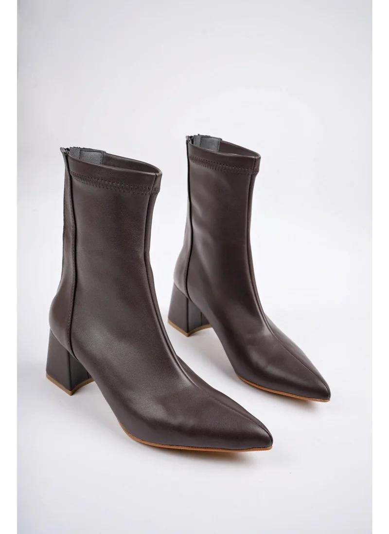 موغو Darja Guaranteed Pointed Toe Back Zipper Women's Heeled Boots