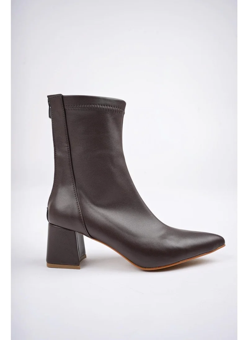 موغو Darja Guaranteed Pointed Toe Back Zipper Women's Heeled Boots