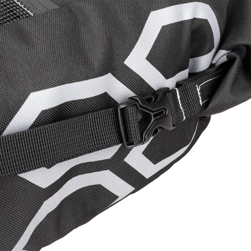 B-SOUL Bike Saddle Bag 10L Fold/12L Unfold Polyester Oxford Water Repellent - PE Block Support Reflective Strip Cycling Saddle Pouch for Riding Enthusiasts - Image 2