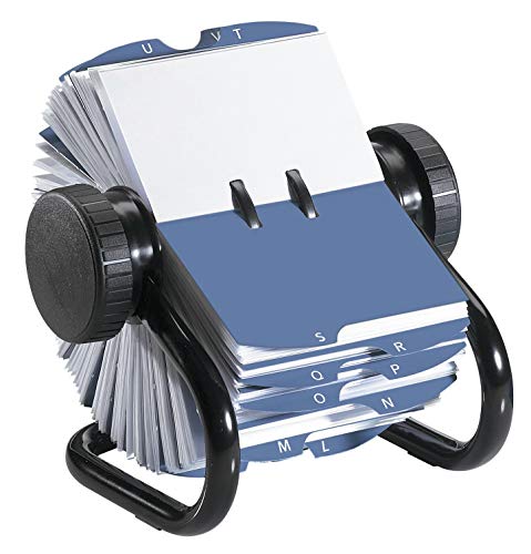 Rolodex® Rotary Business Card File, 400-Card Capacity, Black - Image 4