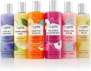 I Love Exotic Fruits Scented Body Wash Rich Creamy Foam Which Contains Natural Fruit Extracts Includes Pro Vitamin B5 For Moisturised Silky Smooth Skin CrueltyFree VeganFriendly 350ml - Image 3