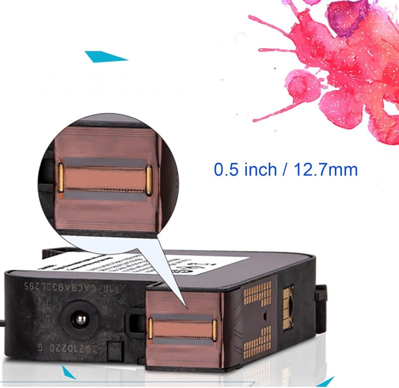 LiebeWH Quick Dry Ink High Adhesion Red Ink Replacement for 12.7mm Handheld Inkjet Printer 42ML Capacity 3180K - Image 3