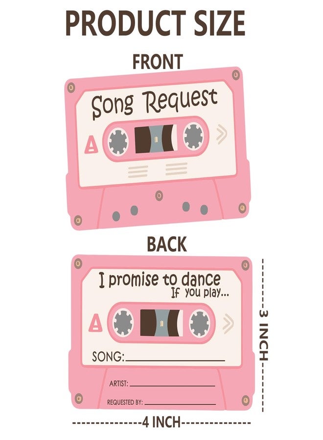 Besttile Song Request Cards Play Song at Wedding Reception Prom Dance Party 3x4 Inch Music Suggestion Tickets,100 Pcs - Image 4