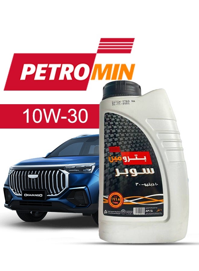 Petromin Engine Oil – For GEELY Okavango  2024 - 2020, 5 Liter,  10w30 Petromin - With Engine Oil Filter - 2020 2021 2022 2023 2024
