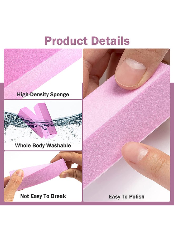 brunson كتل تلميع الأظافر، إسفنجة صنفرة، ملفات تلميع الأظافر، 10 قطع في العبوة - NBBPK10 - Image 4