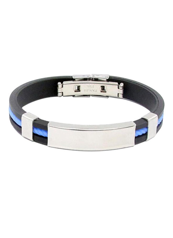 NIBEMINENT Rubber Wristband Cuff Bracelet 