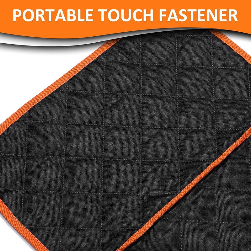 Wakauto Waterproof Dog Car Seat Cover Pet Mat with Orange Trim 137x147cm Backseat Protector Hammock for Car Use - Image 3