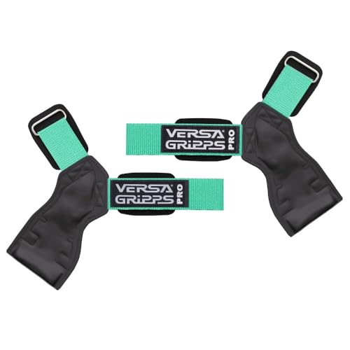 Versa Gripps Pro Made in USA Wrist Straps for Weightlifting Alternative Best Training Accessory SM Mint - Image 1
