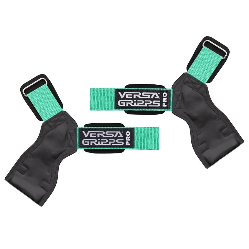 Versa Gripps Pro Made in USA Wrist Straps for Weightlifting Alternative Best Training Accessory SM Mint - Image 2